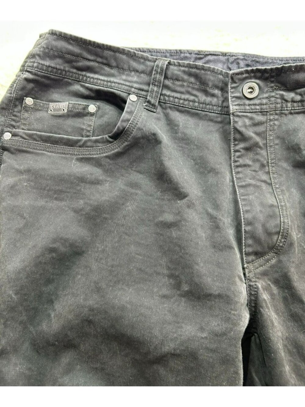 Kuhl Mens Black Legendary Pants 38x30 Cotton Blend Durable Casual Wear - Picture 3 of 5